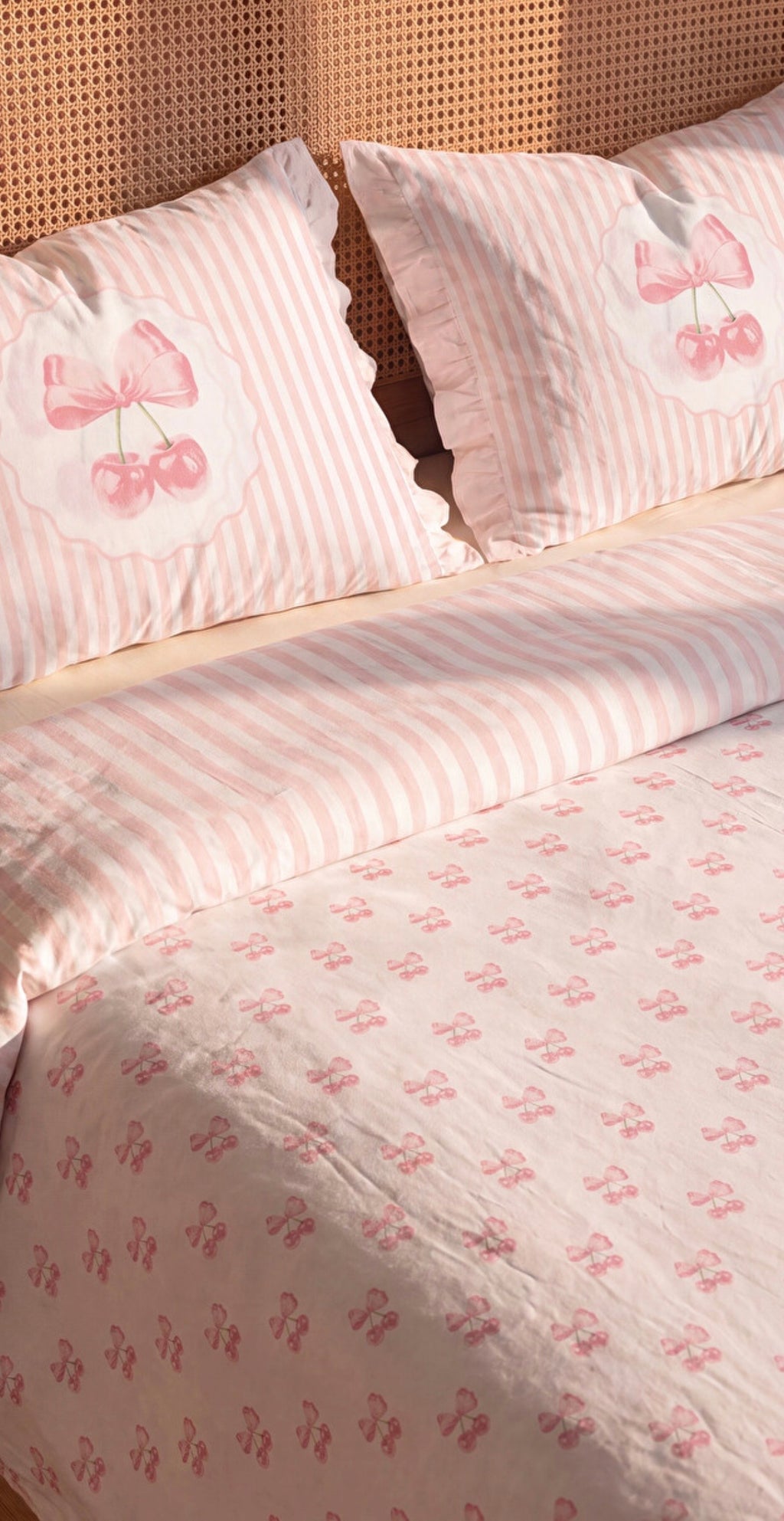 Cherry Cotton Duvet Cover Set – Double Size | 100% Cotton | Free Shipping