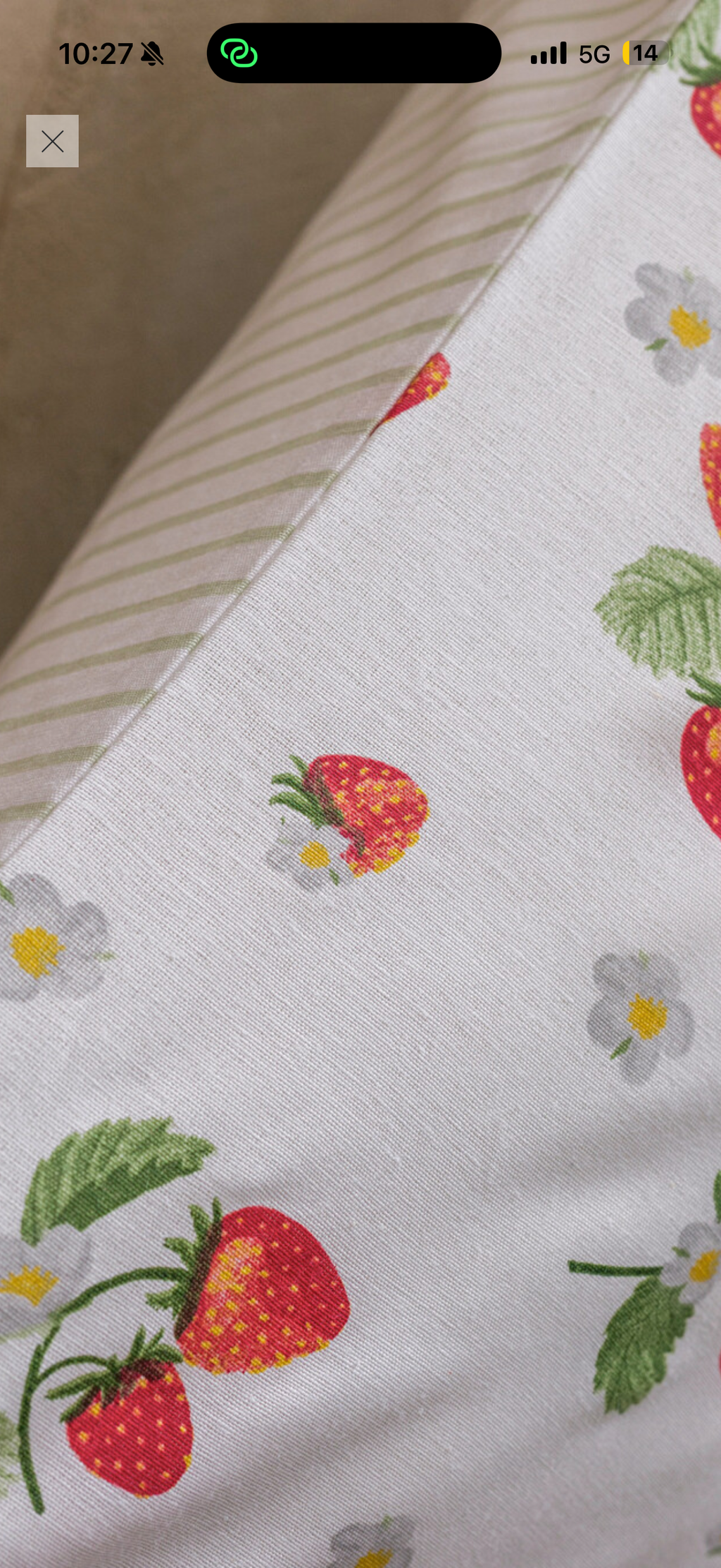 Strawberry Print Single Duvet Cover Set – 3 Pieces – Soft Cotton Blend