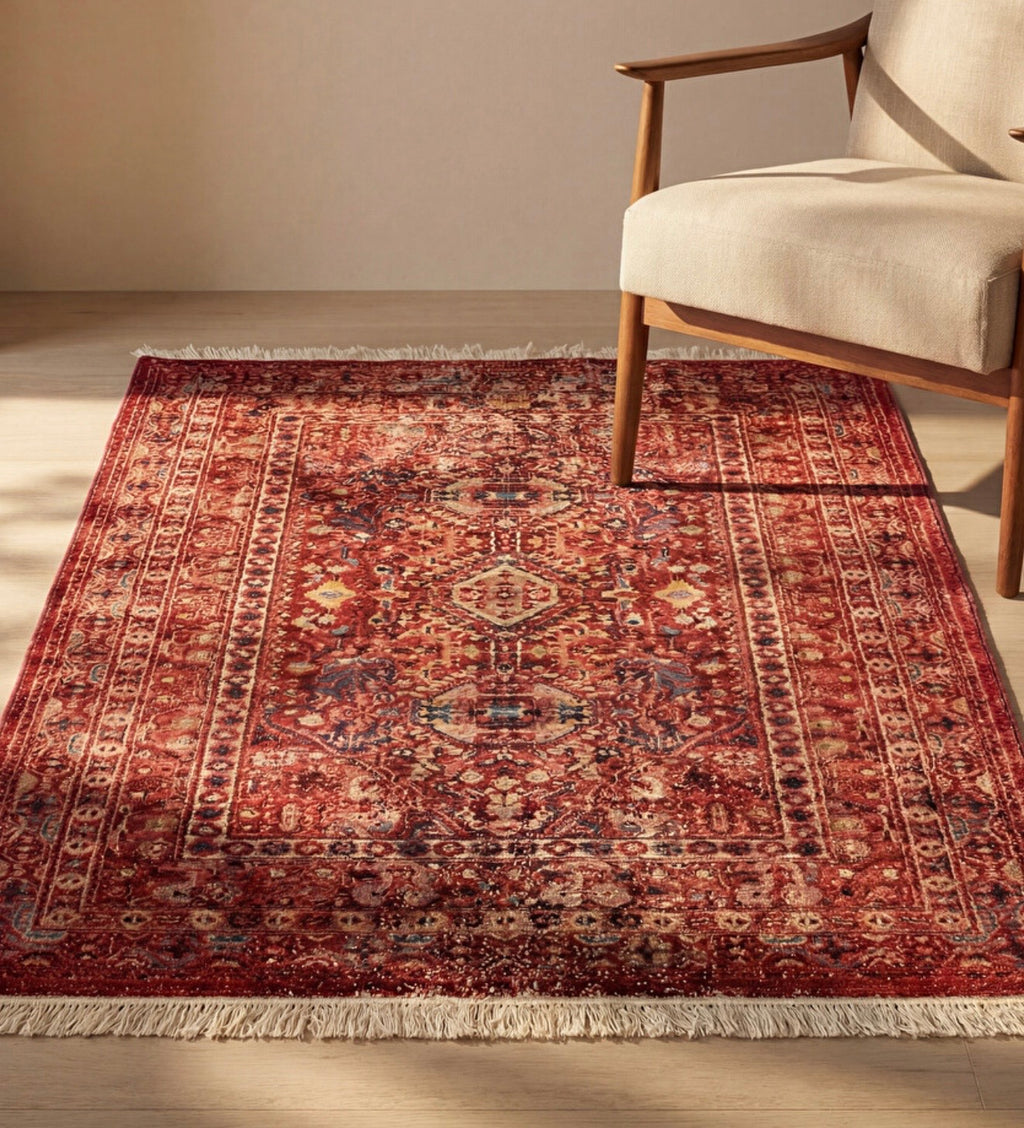 Vintage Turkish Area Rug – 120 × 180 cm (47 × 71 inches )